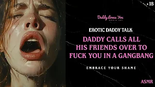 Paterfamilias Talk: Stepdad humiliates you before calling enveloping his friends over to fuck you